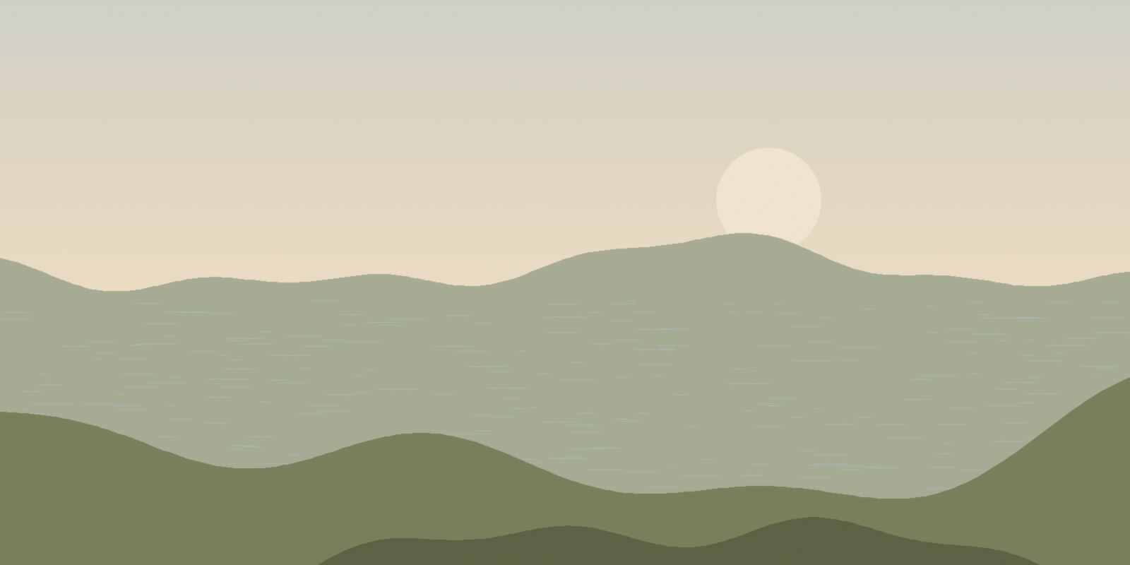 Coastline of South Lombok at dusk